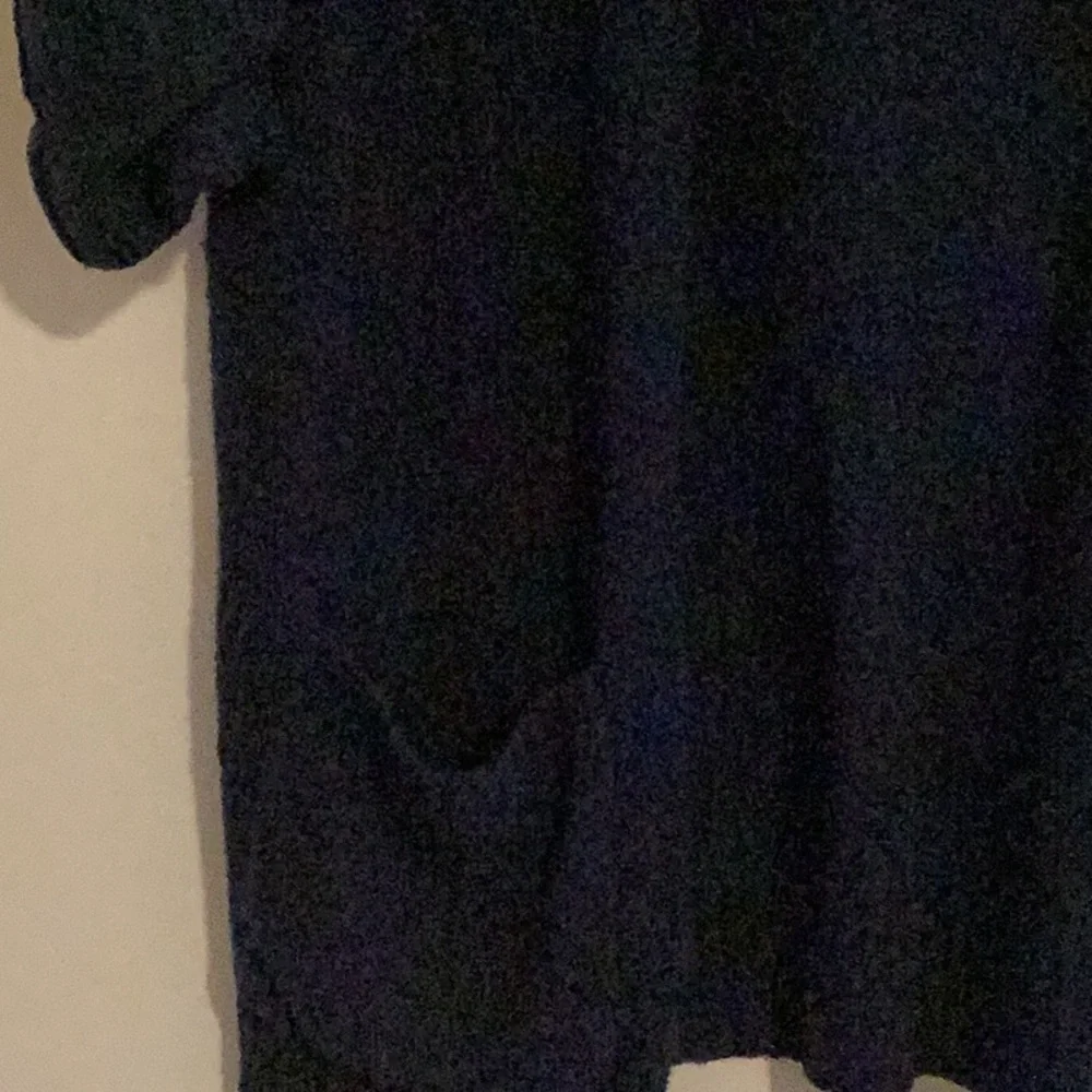 Eileen Fisher sweater 2 pocket dark blue long sleeve med gently worn comfy cozy - Picture 6 of 7